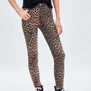 Zara leopard pants